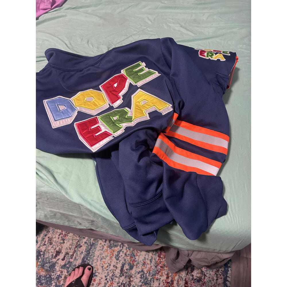 DOPE ERA Colorful Zip-Up Hoodie - Size L